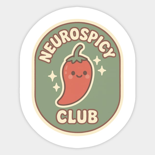 Neurospicy Club Sticker by Fauzi's Store